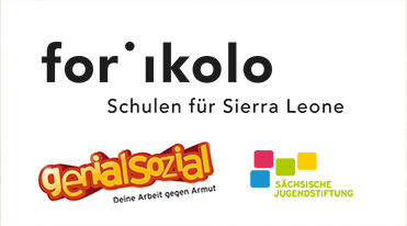 Sierra Leone - Schulaufbau: Partnerlogos