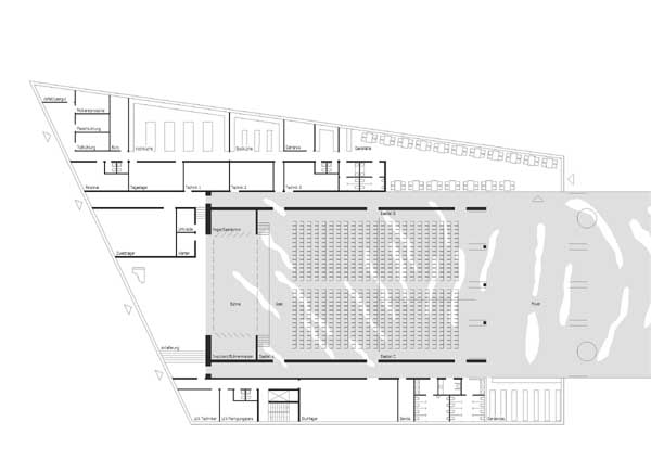 Stadthalle Neunburg Grundriss EG