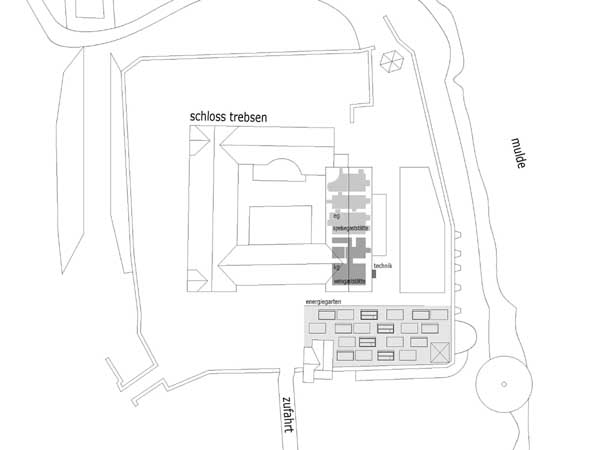 Schloss Trebsen Lageplan
