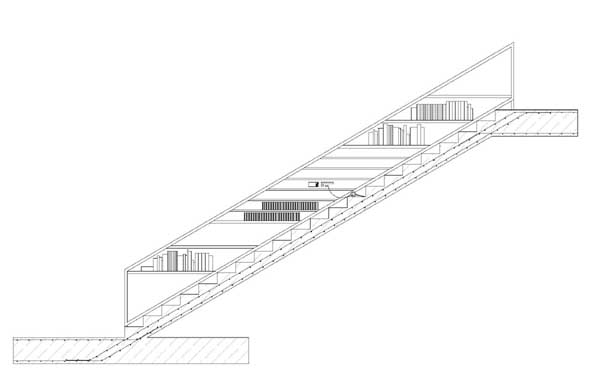 Musikalienhaus Treppe Schnitt A - A