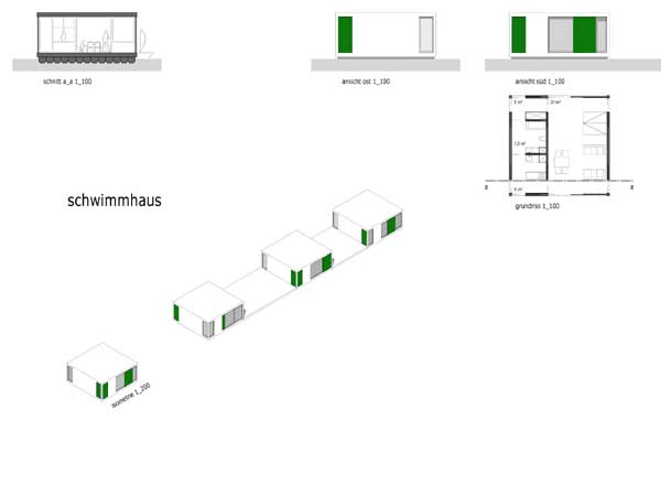 Wohnen am Wasser - Schwimmhaus