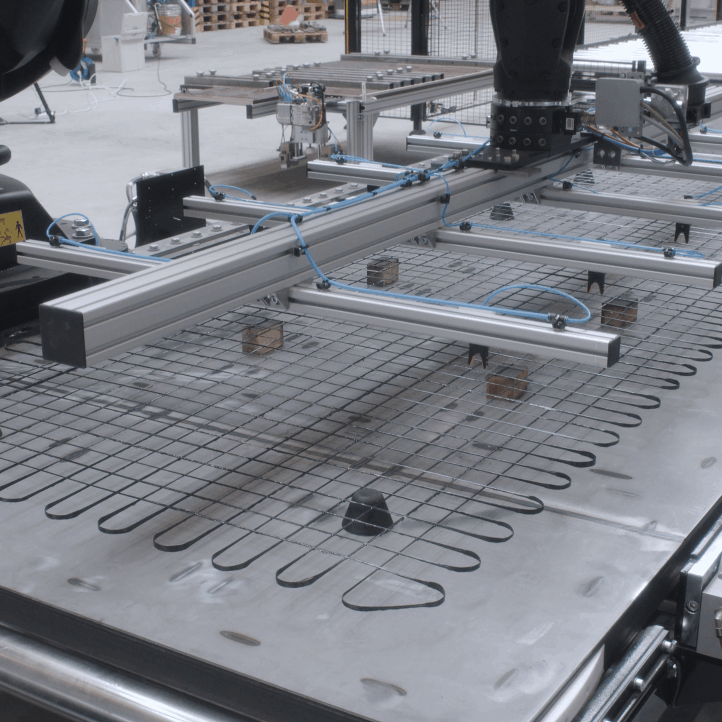 Automatisiertes Einbringen der Textilbewehrung